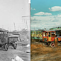 Truck - Dump Truck - Wilcox Trux 1912 - Side by Side Photograph by Mike Savad Truck - Dump Truck - Wilcox Trux 1912 - Side by Side Photograph by Mike Savad