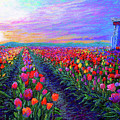 Tulip Fields, What Dreams May Come Painting by Jane Small Tulip Fields, What Dreams May Come Painting by Jane Small