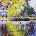 Tumut River reflections Painting by Graham Gercken Tumut River reflections Painting by Graham Gercken