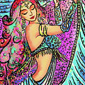 Turquoise Dancer Painting by Eva Campbell Turquoise Dancer Painting by Eva Campbell