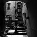 Tuscan Flowers and Staircase by John F Tsumas