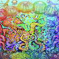 Twisted Rainbow of Tentacles Digital Art by Kevin Middleton Twisted Rainbow of Tentacles Digital Art by Kevin Middleton