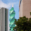 Twisting tower in Panama City, Panama by Tatiana Travelways
