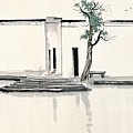 Two swallows - Wu Guanzhong Digital Art by Samuel HUYNH