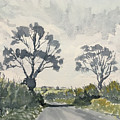 Two Trees on Thwing Road Painting by Glenn Marshall Two Trees on Thwing Road Painting by Glenn Marshall