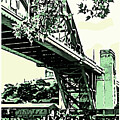 Tyne Bridge poster vintage style by Francisco Ruiz Navas