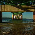 Under the Mackinaw Bridge by Vi Ray