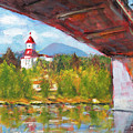 Under the Van Buren Bridge Painting by Mike Bergen Under the Van Buren Bridge Painting by Mike Bergen