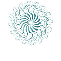Untitled No 1012 Aqua White png by Alan Bennington