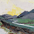 Upland Sunrise, 2015 Painting by PJ Kirk Upland Sunrise, 2015 Painting by PJ Kirk