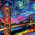 van Gogh Never Saw Golden Gate Painting by Aja Trier van Gogh Never Saw Golden Gate Painting by Aja Trier