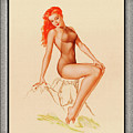 Varga Girl 1946 Pin-up Art by Alberto Vargas Pin-Up Girl Vintage Art Painting by Xzendor7 Varga Girl 1946 Pin-up Art by Alberto Vargas Pin-Up Girl Vintage Art Painting by Xzendor7