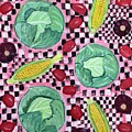 Veggies and Checks by Cyndie Katz