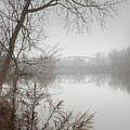 Veterans Memorial Bridge in the Fog by Dave King