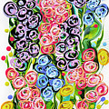 Victorian Garden Long Painting by Jane Crabtree Victorian Garden Long Painting by Jane Crabtree