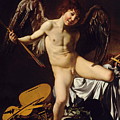 Victorious Cupid Painting by Michelangelo Merisi da Caravaggio Victorious Cupid Painting by Michelangelo Merisi da Caravaggio