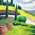 View from Castelfalfi Hotel by Polly Castor