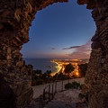 View Of Blanes At Night From The Castle by Vicen Photography View Of Blanes At Night From The Castle by Vicen Photography