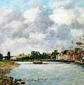 View Of The Port Of Saint, Valery-sur-somme - Digital Remastered Edition by Eugene Louis Boudin View Of The Port Of Saint, Valery-sur-somme - Digital Remastered Edition by Eugene Louis Boudin