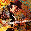 Viva Santana Digital Art by Mal Bray Viva Santana Digital Art by Mal Bray