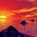 Volcanic Islands Digital Art by Phil Perkins Volcanic Islands Digital Art by Phil Perkins