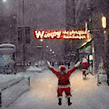 Volunteer Santas in Chicago find a Wimpy Grill for dinner by Glenn Galen