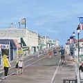 Walking The Boards Painting by Paula Pagliughi Walking The Boards Painting by Paula Pagliughi
