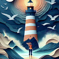 Watching The Lighthouse by Tony Locke
