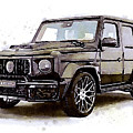 Watercolor Mercedes G Brabus, art print poster - oryginal artwork by Vart Painting by Vart Watercolor Mercedes G Brabus, art print poster - oryginal artwork by Vart Painting by Vart