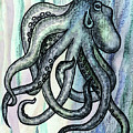 Watercolor Octopus Beach Art Teal Blue Sea Creature Painting by Irina Sztukowski Watercolor Octopus Beach Art Teal Blue Sea Creature Painting by Irina Sztukowski