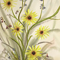 Wild Daisies and Blue Bells Painting by Catherine Ludwig Donleycott Wild Daisies and Blue Bells Painting by Catherine Ludwig Donleycott