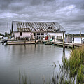 Watkins Dock Post Sunset by Jerry Gammon