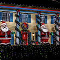 Waving Santa Claus Trio Photograph by Louis Dallara Waving Santa Claus Trio Photograph by Louis Dallara
