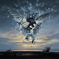 Way Down We Go or Falling Angel Digital Art by George Grie Way Down We Go or Falling Angel Digital Art by George Grie