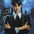 Wednesday Addams Painting by Sv Bell Wednesday Addams Painting by Sv Bell
