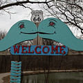 Welcome sign for the Blue Whale of Catoosa Oklahoma on Historic Route 66 Photograph by Eldon McGraw Welcome sign for the Blue Whale of Catoosa Oklahoma on Historic Route 66 Photograph by Eldon McGraw
