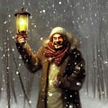 Welcoming Fellow in the Snow Digital Art by Annalisa Rivera-Franz Welcoming Fellow in the Snow Digital Art by Annalisa Rivera-Franz