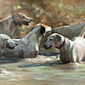 Well Hello Painting by Susan Bradbury Well Hello Painting by Susan Bradbury