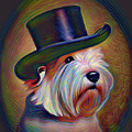 Westie in a Top Hat Fantasy by AI Digital