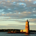 Whaleback Lighthouse - Sunset by Deb Bryce