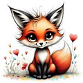 Whimsical Fox 2025 06190901aisq by Cindy's Creative Corner