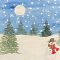 Whimsical Snowman Painting by Lisa Neuman Whimsical Snowman Painting by Lisa Neuman