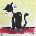 Whimsy Kitty 12 Painting by Roxy Rich Whimsy Kitty 12 Painting by Roxy Rich