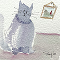 Whimsy Kitty 16 Painting by Roxy Rich Whimsy Kitty 16 Painting by Roxy Rich