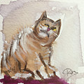Whimsy Kitty 4 Painting by Roxy Rich Whimsy Kitty 4 Painting by Roxy Rich