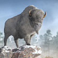 White Buffalo In Winter Digital Art by Daniel Eskridge White Buffalo In Winter Digital Art by Daniel Eskridge