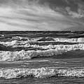 White Caps BW by Kathi Mirto
