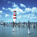 White-red lighthouse in Podersdorf am See Photograph by Vaclav Sonnek White-red lighthouse in Podersdorf am See Photograph by Vaclav Sonnek