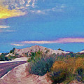 White Sands New Mexico at Dusk Painting Mixed Media by Tatiana Travelways White Sands New Mexico at Dusk Painting Mixed Media by Tatiana Travelways