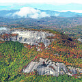 Whiteside Mountain in Jackson County North Carolina Aerial View by David Oppenheimer